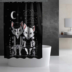 Шторка для душа Чёткие волчата, цвет: 3D-принт — фото 2