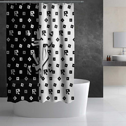 Шторка для душа Doom x roblox pattern, цвет: 3D-принт — фото 2