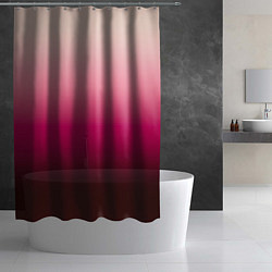 Шторка для душа Градиент transcendent pink омбре, цвет: 3D-принт — фото 2
