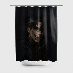 Шторка для душа Ризли вампирская тематика, цвет: 3D-принт