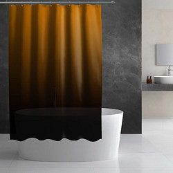 Шторка для душа Orange gradient, цвет: 3D-принт — фото 2