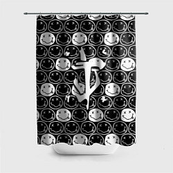 Шторка для ванной Doom x nirvana pattern
