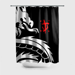 Шторка для ванной Doom dragon steel