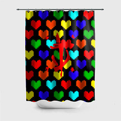 Шторка для ванной Doom love pixel pattern