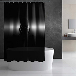 Шторка для душа Силуэт Бэтмена - градиент, цвет: 3D-принт — фото 2