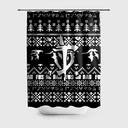 Шторка для ванной Doom x elders scrolls pattern