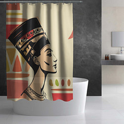Шторка для душа Нефертити, цвет: 3D-принт — фото 2