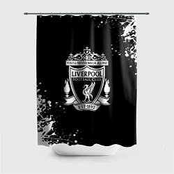 Шторка для ванной Liverpool белые краски текстура