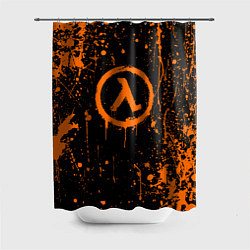 Шторка для душа Халф лайф - подтеки, цвет: 3D-принт