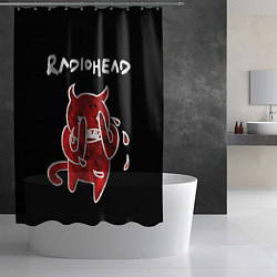 Шторка для душа Radiohead red minotaur, цвет: 3D-принт — фото 2