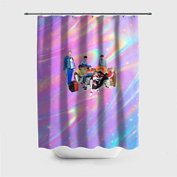 Шторка для ванной BTS группа на диване