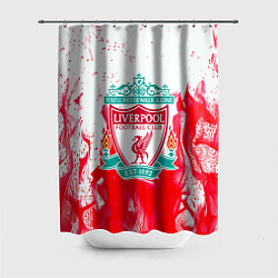 Шторка для ванной Liverpool розовый огонь