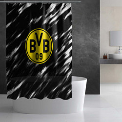 Шторка для душа Borussia штрихи красок текстура, цвет: 3D-принт — фото 2