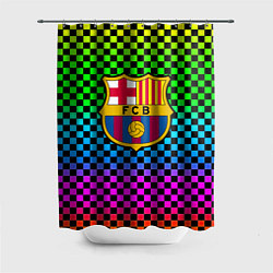 Шторка для душа Barcelona gradient neon, цвет: 3D-принт