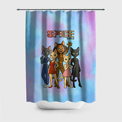Шторка для ванной Spice girls кошки из 90х