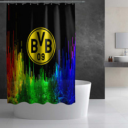 Шторка для душа Borussia градиент текстура, цвет: 3D-принт — фото 2
