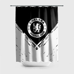 Шторка для ванной Челси белые краски