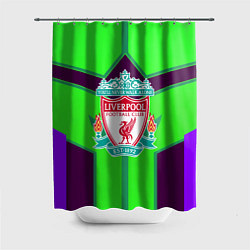 Шторка для ванной Liverpool геометрия текстура спорт