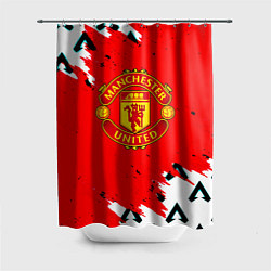Шторка для ванной Манчестер Юнайтед символы краски