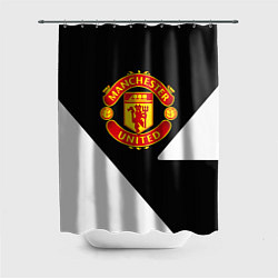 Шторка для ванной Манчестер Юнайтед полосы