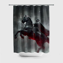 Шторка для ванной Всадник в плаще на коне