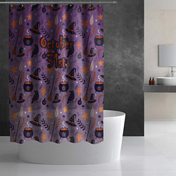 Шторка для душа 31 октября, цвет: 3D-принт — фото 2
