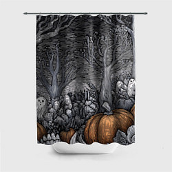 Шторка для ванной Осенние шалости духов