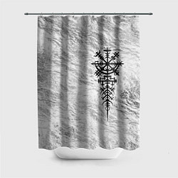 Шторка для ванной Вегвизир - компас рун в виде става