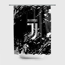 Шторка для ванной Juventus белые штрихи красок