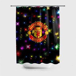 Шторка для ванной Манчестер Юнайтед праздничные огни
