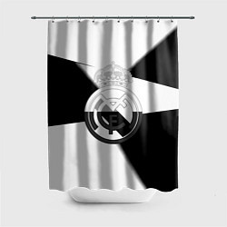 Шторка для ванной Реал Мадрид геометрия полосы