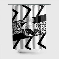 Шторка для ванной Реал Мадрид краски полосы