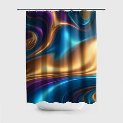Шторка для ванной Сплавы разноцветные