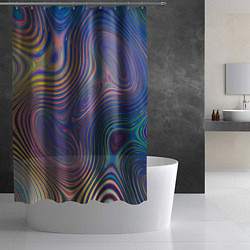 Шторка для душа Абстрактная рябь, цвет: 3D-принт — фото 2