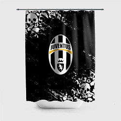 Шторка для ванной Ювентус черепа краски