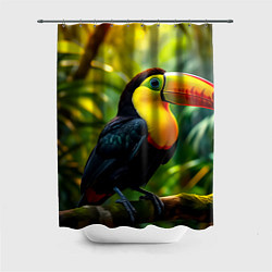 Шторка для ванной Тукан на ветке