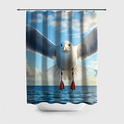 Шторка для ванной Чайка над волной