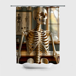 Шторка для ванной Анатомический скелет