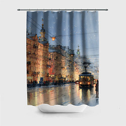 Шторка для ванной Вечер Санкт-Петербурга