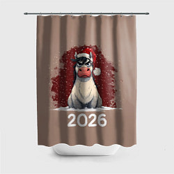 Шторка для ванной Сердитая лошадка 2026