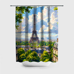 Шторка для ванной Эйфелева башня в сердце Парижа