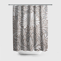 Шторка для ванной Вензельные цветы