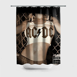 Шторка для душа AC/DC Girl, цвет: 3D-принт