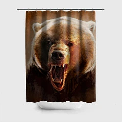 Шторка для ванной Рык медведя