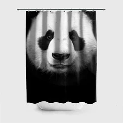 Шторка для душа Взгляд панды, цвет: 3D-принт