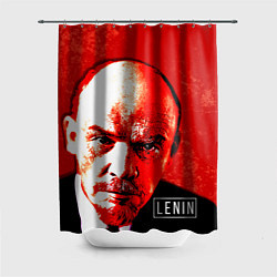 Шторка для душа Red Lenin, цвет: 3D-принт