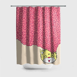 Шторка для ванной Drop Dead: Pink Brains