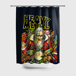 Шторка для ванной Heavy Metal Santa