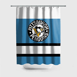 Шторка для ванной Pittsburgh Penguins: White