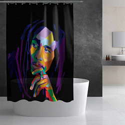 Шторка для душа Bob Marley: Art, цвет: 3D-принт — фото 2